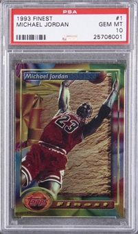 1993/94 Finest #1 Michael Jordan – PSA GEM MT 10